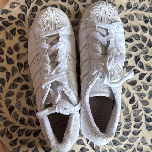 Adidas White Superstar Sneakers - Picture 13 of 13